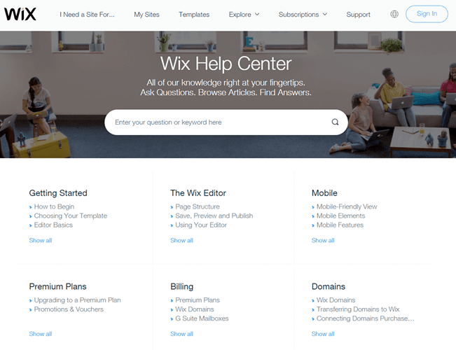 Wix Help Center