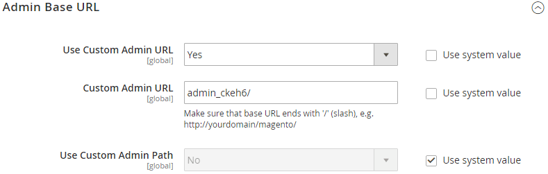 Change your Admin URL