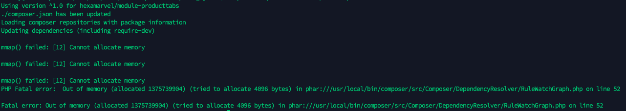 photosounder cannot allocate more memory